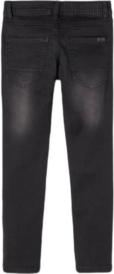 Name it KIDS slim fit jeans NKMROBIN zwart Jongens Stretchdenim Effen 122 - Foto 2