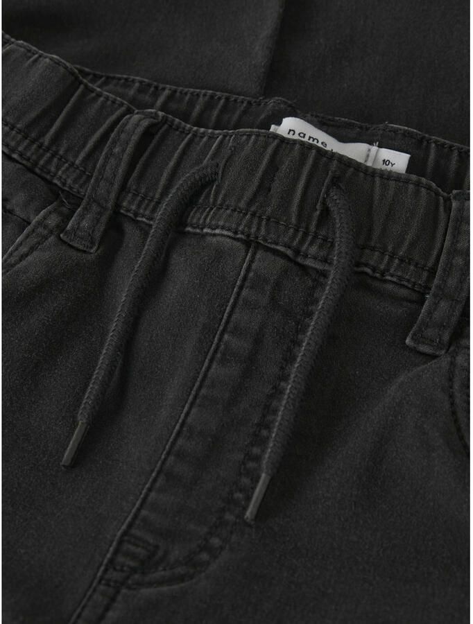 Name it KIDS slim fit jeans NKMROBIN zwart Jongens Stretchdenim Effen 104 - Foto 2
