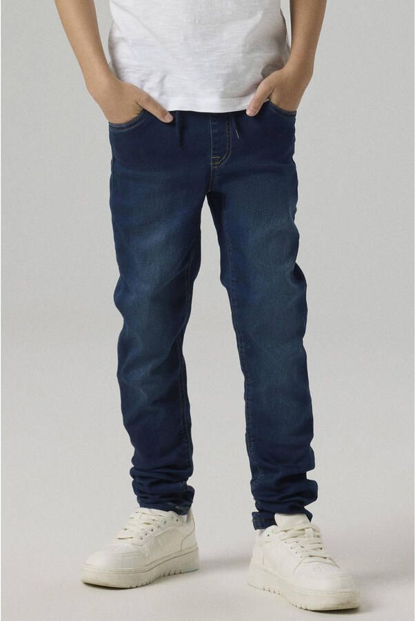 Name it KIDS slim fit jeans NKMRYAN JOGGER denim blue Blauw Jongens Jog denim 140