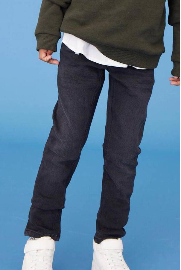 Name It Stretch jeans NKMSILAS voor jongens met verstelbare tailleband en slanke pasvorm