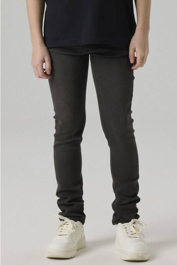 Name It Stretch jeans NKMSILAS voor jongens met verstelbare tailleband en slanke pasvorm