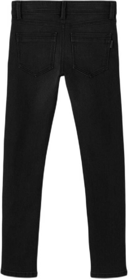 Name it KIDS slim fit jeans NKMSILAS black Zwart Jongens Jog denim Effen 158 - Foto 2