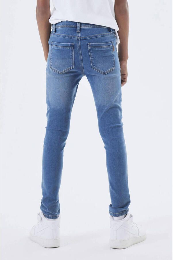 Name It Stretch jeans NKMSILAS voor jongens met verstelbare tailleband en slanke pasvorm - Foto 2