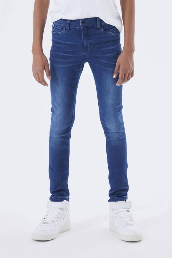 Name It Stretch jeans NKMSILAS voor jongens met verstelbare tailleband en slanke pasvorm - Foto 4