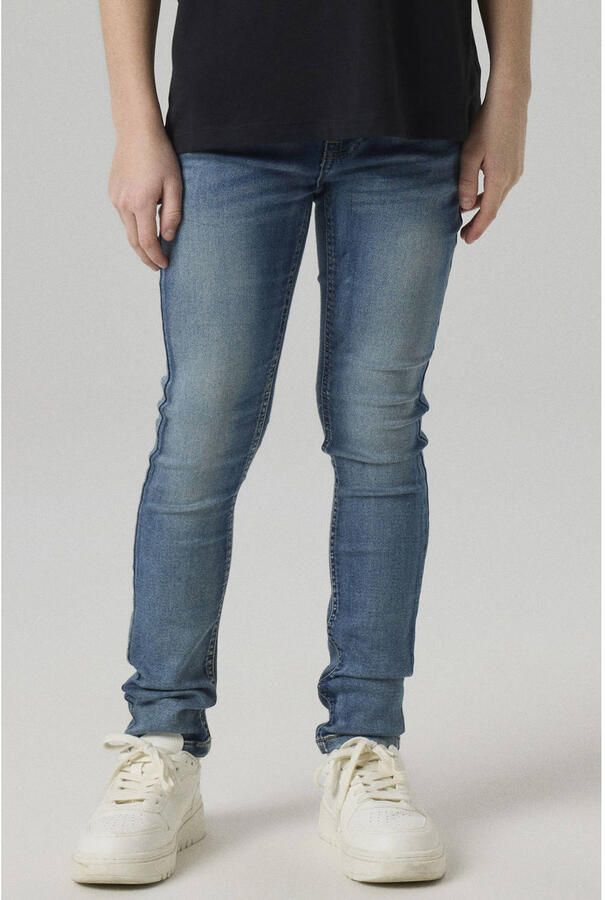 Name it KIDS slim fit jeans NKMTHEO denim blue Blauw Jongens Jog denim 146