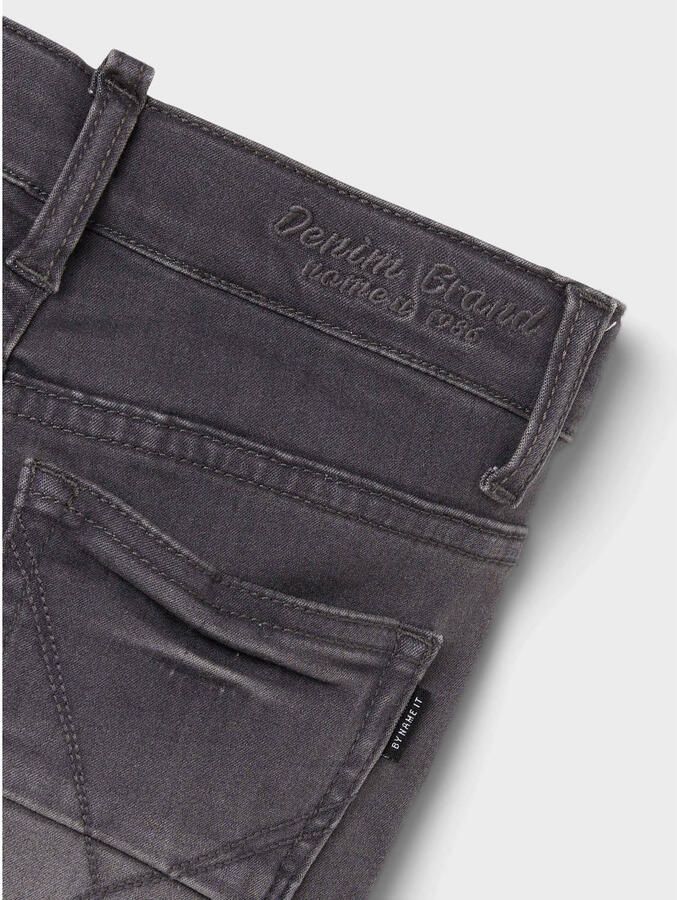Name it KIDS slim fit jeans NKMTHEO grijs stonewashed Jongens Viscose Effen 104 - Foto 2