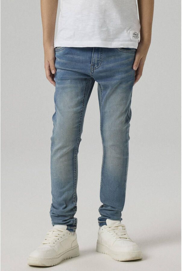 Name it KIDS slim fit jeans NKMTHEO light blue denim Blauw Jongens Jog denim 122 - Foto 3