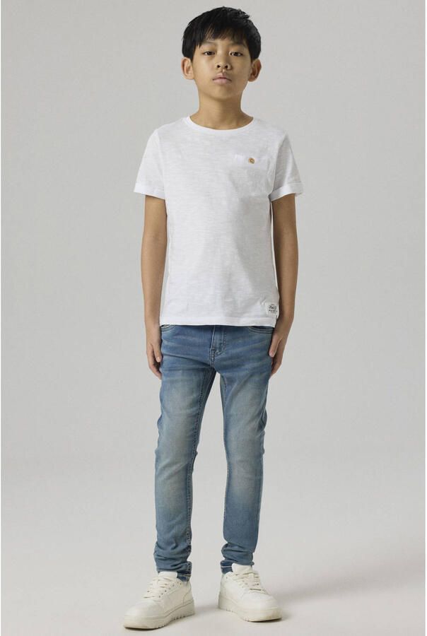 Name it KIDS slim fit jeans NKMTHEO light blue denim Blauw Jongens Jog denim 122 - Foto 2