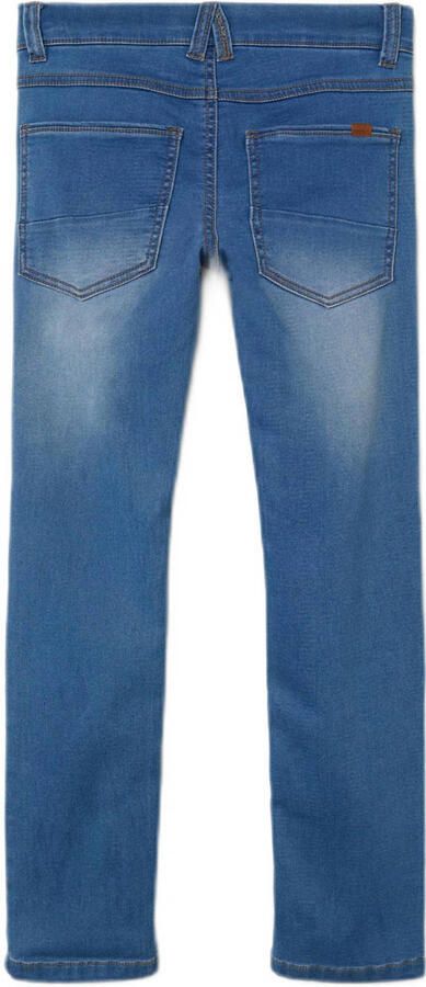 Name it KIDS slim fit jeans NKMTHEO medium blue denim Blauw Jongens Jog denim 104 - Foto 2