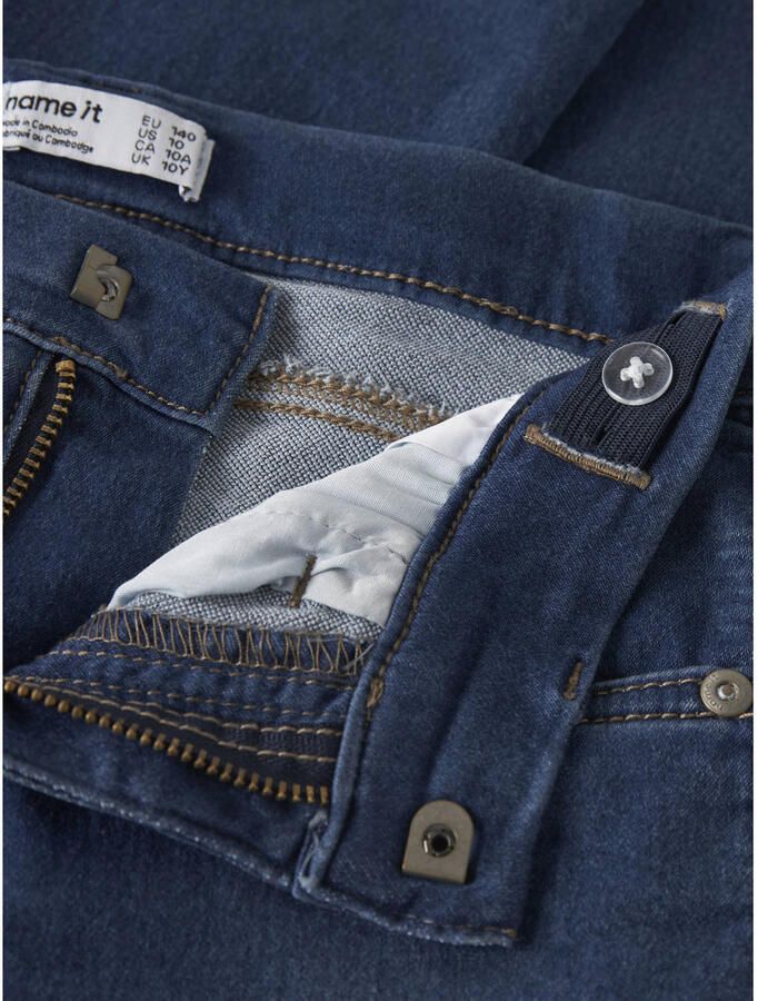 Name it KIDS slim fit jeans NKMTHEO medium blue denim Blauw Jongens Jog denim 104 - Foto 3