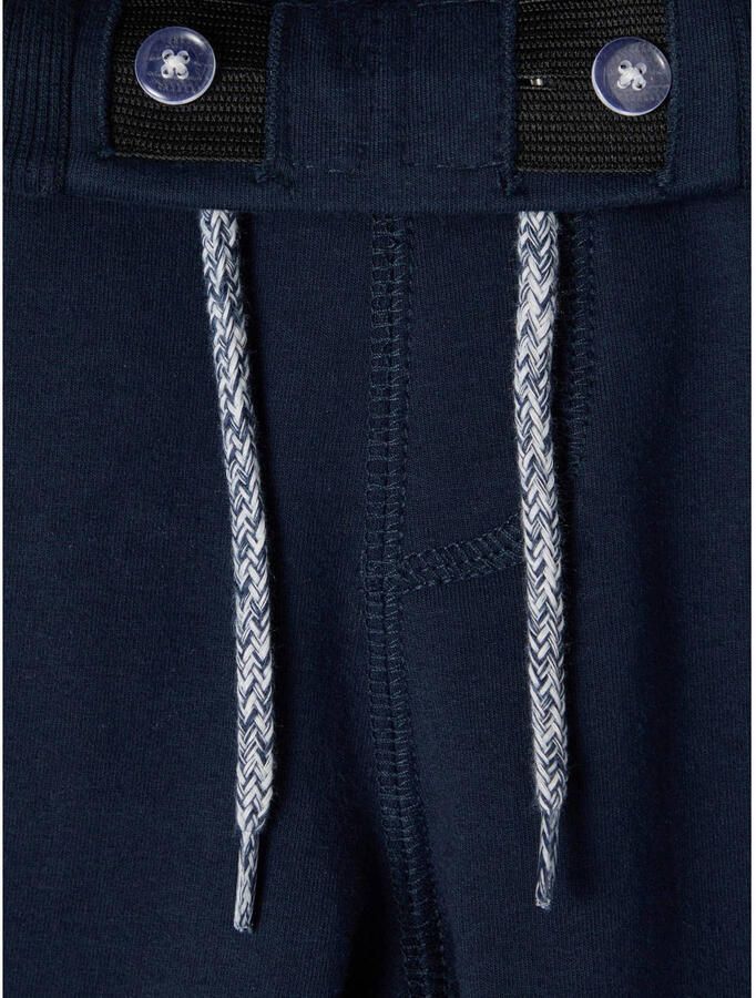 Name it KIDS slim fit sweatshort Honk met katoen donkerblauw Effen 104