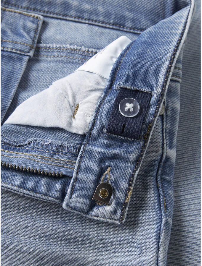 NAME IT KIDS slim regular waist slim fit jeans light blue denim - Foto 2