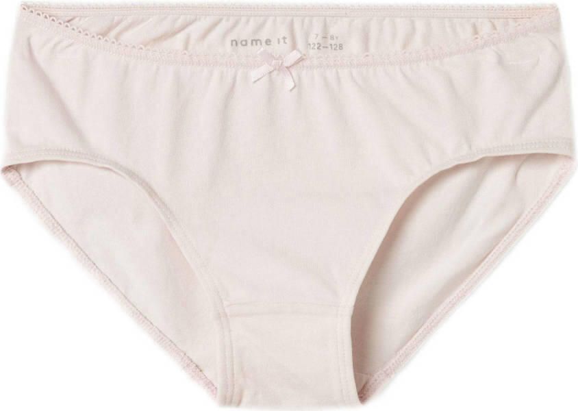 NAME IT KIDS slips set van 6 zachtblauw donkerblauw roze