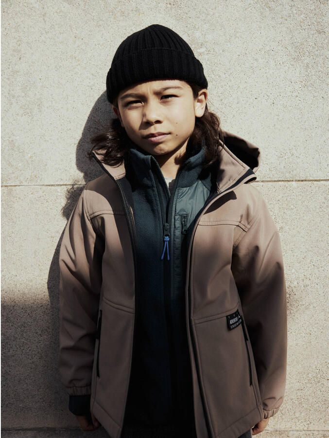 NAME IT KIDS softshell jas zand - Foto 2