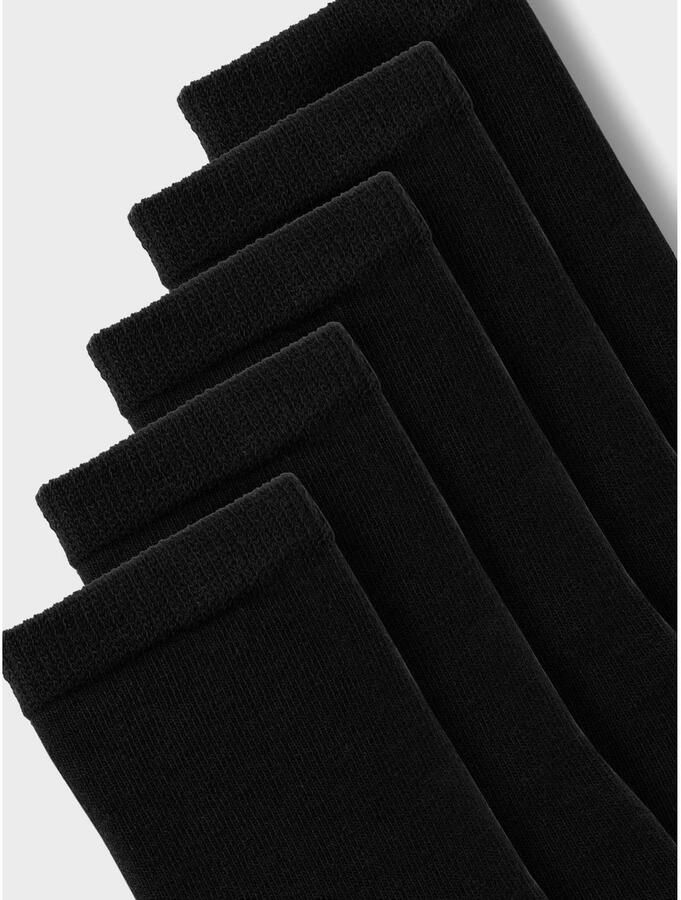 Name it KIDS sokken set van 5 zwart Katoen Effen 19 21 - Foto 2
