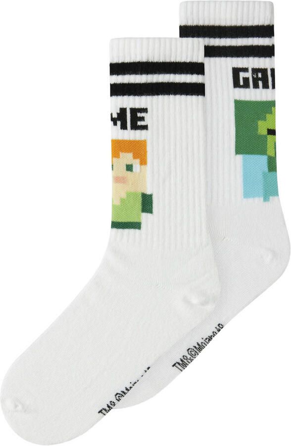 NAME IT KIDS sokken wit (set van 2)