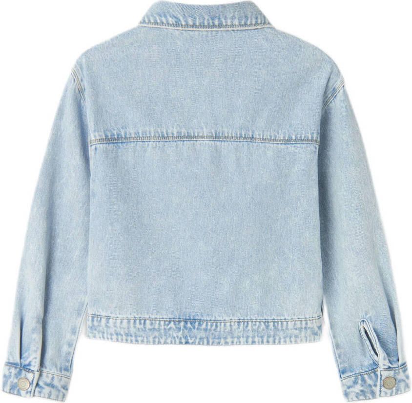 Name It Jeansjack NKFMILA DNM JACKET 8510-ZA NOOS in licht verkorte klassieke vorm