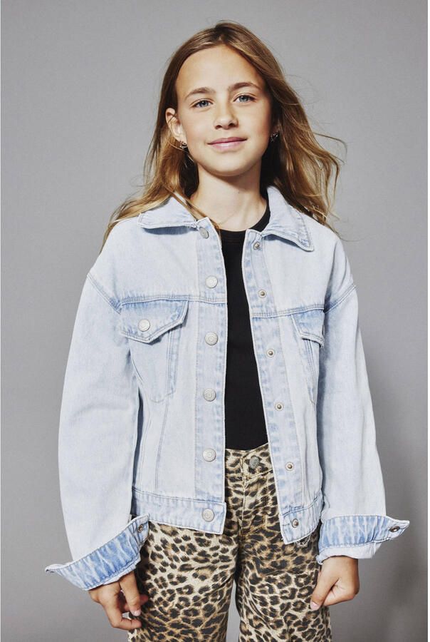 Name It Jeansjack NKFMILA DNM JACKET 8510-ZA NOOS in licht verkorte klassieke vorm