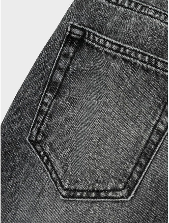 Name it KIDS straight fit jeans NKMRYAN Grijs Jongens Denim Effen 134 - Foto 2