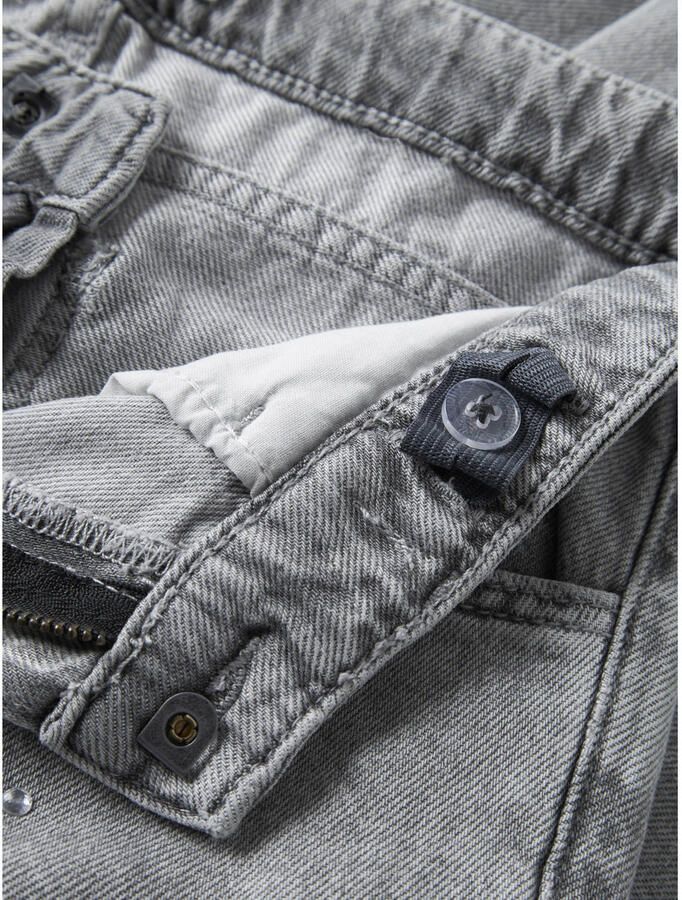 NAME IT KIDS straight leg jeans met strass-steentjes light grey denim - Foto 2