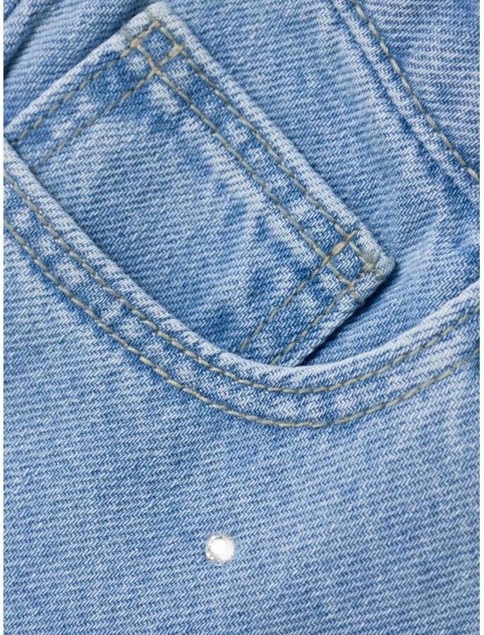 Name it KIDS loose fit jeans NKFROSE light blue denim Blauw Meisjes Katoen 116 - Foto 3