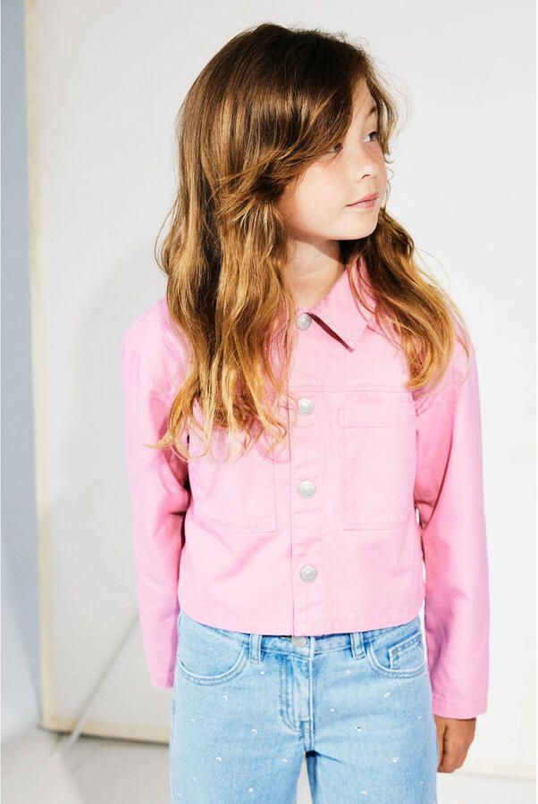 Name it KIDS loose fit jeans NKFROSE light blue denim Blauw Meisjes Katoen 116 - Foto 2