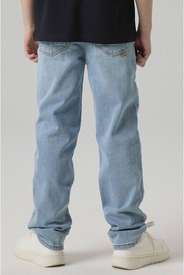 Name it KIDS straight fit jeans NKMRYAN light blue denim Blauw Jongens Stretchdenim 152 - Foto 2