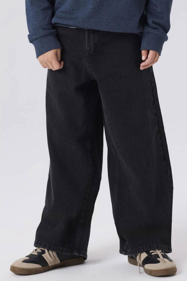 NAME IT KIDS straight leg jeans zwart