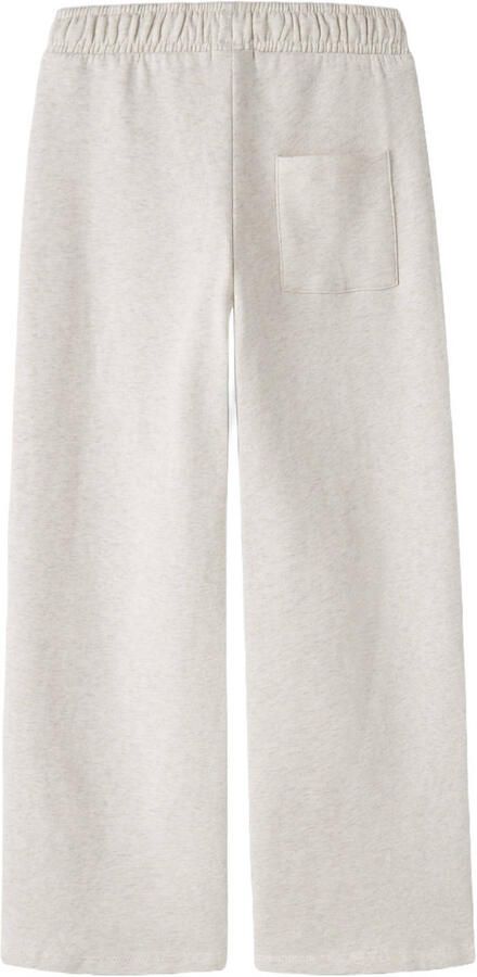 NAME IT KIDS straight leg sweatpants met tekst beige - Foto 3