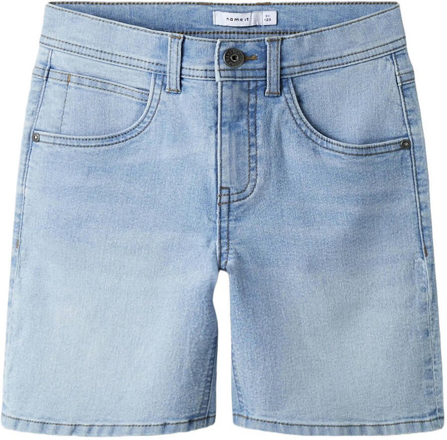 NAME IT KIDS straight regular waist short light blue denim