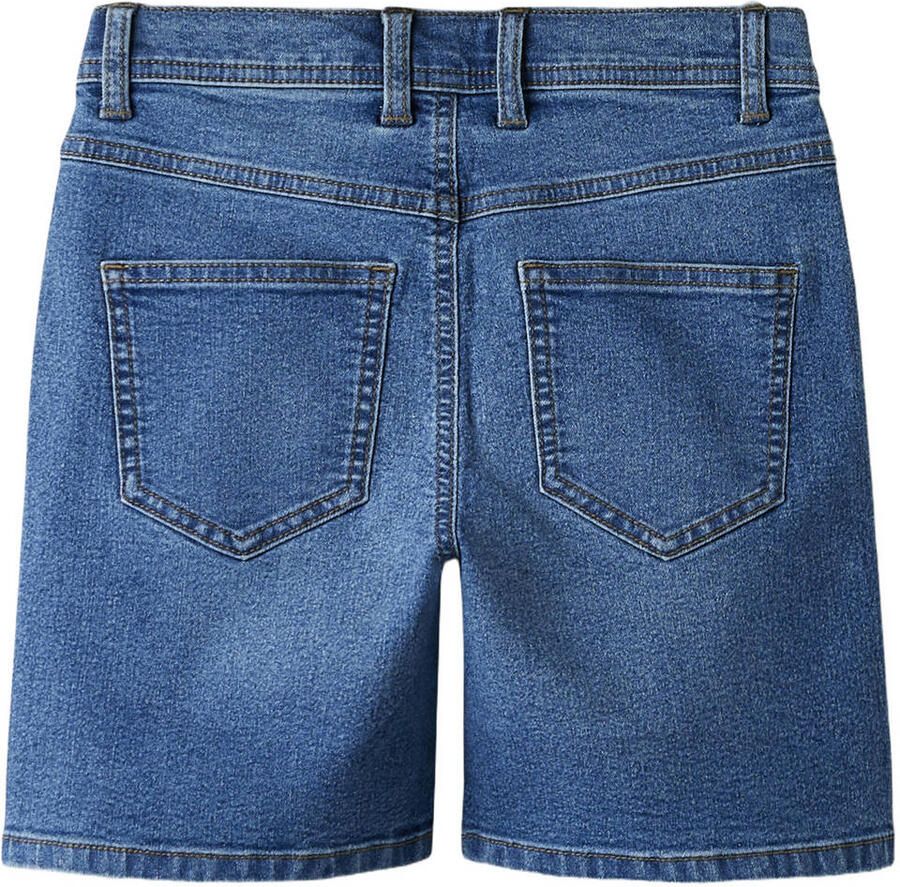 NAME IT KIDS straight regular waist short medium blue denim - Foto 2