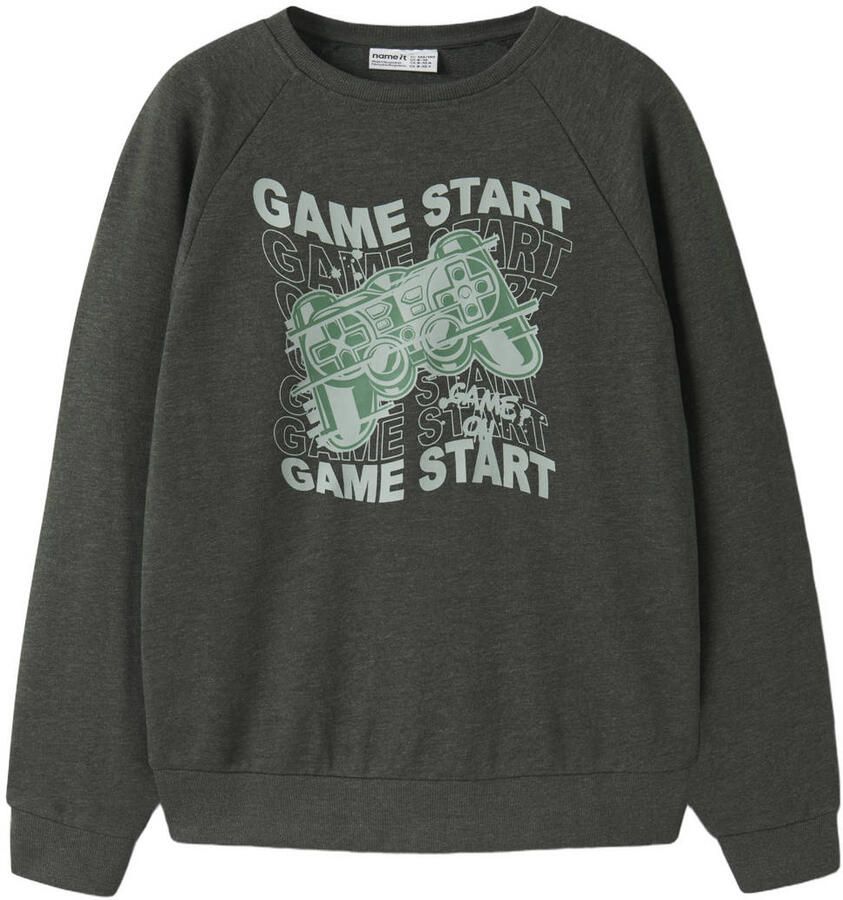 NAME IT KIDS sweater antraciet