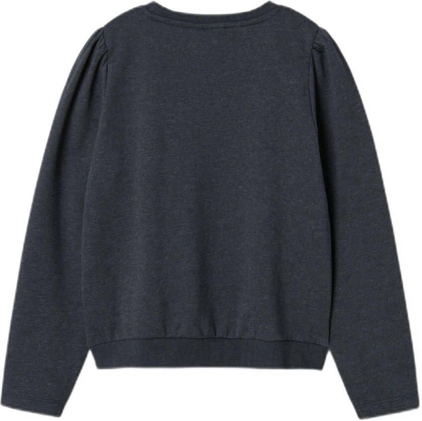 Name it KIDS sweater donkerblauw Trui Effen 116 | Trui van