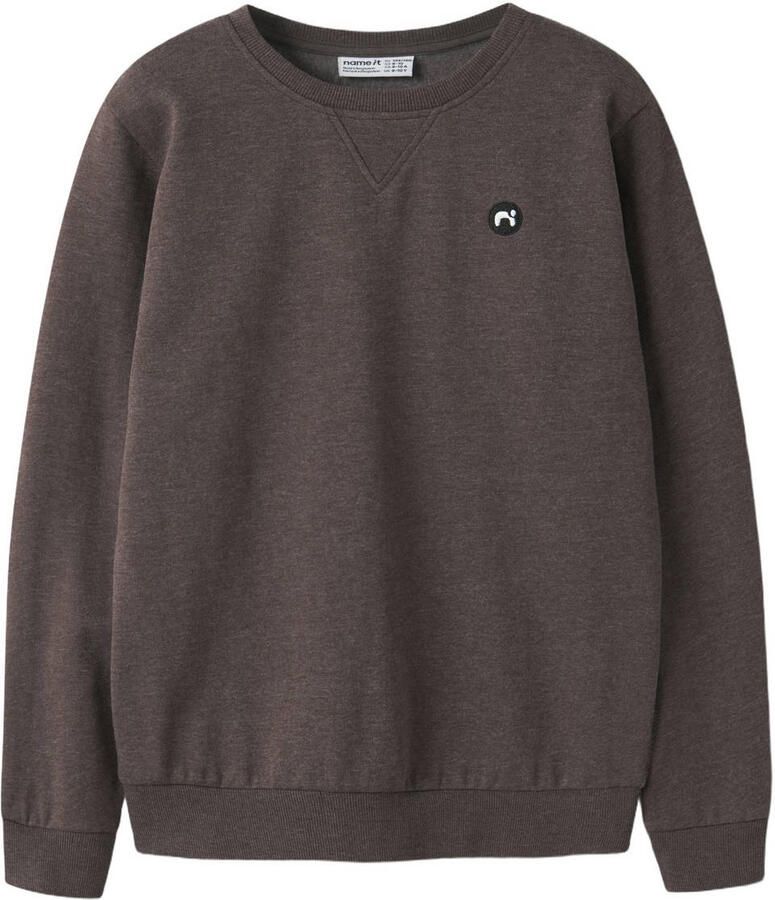 NAME IT KIDS sweater donkerbruin