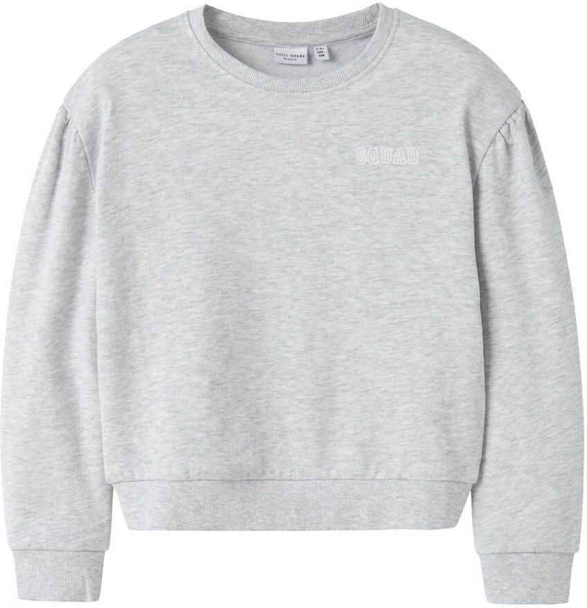 NAME IT KIDS sweater grijs melange