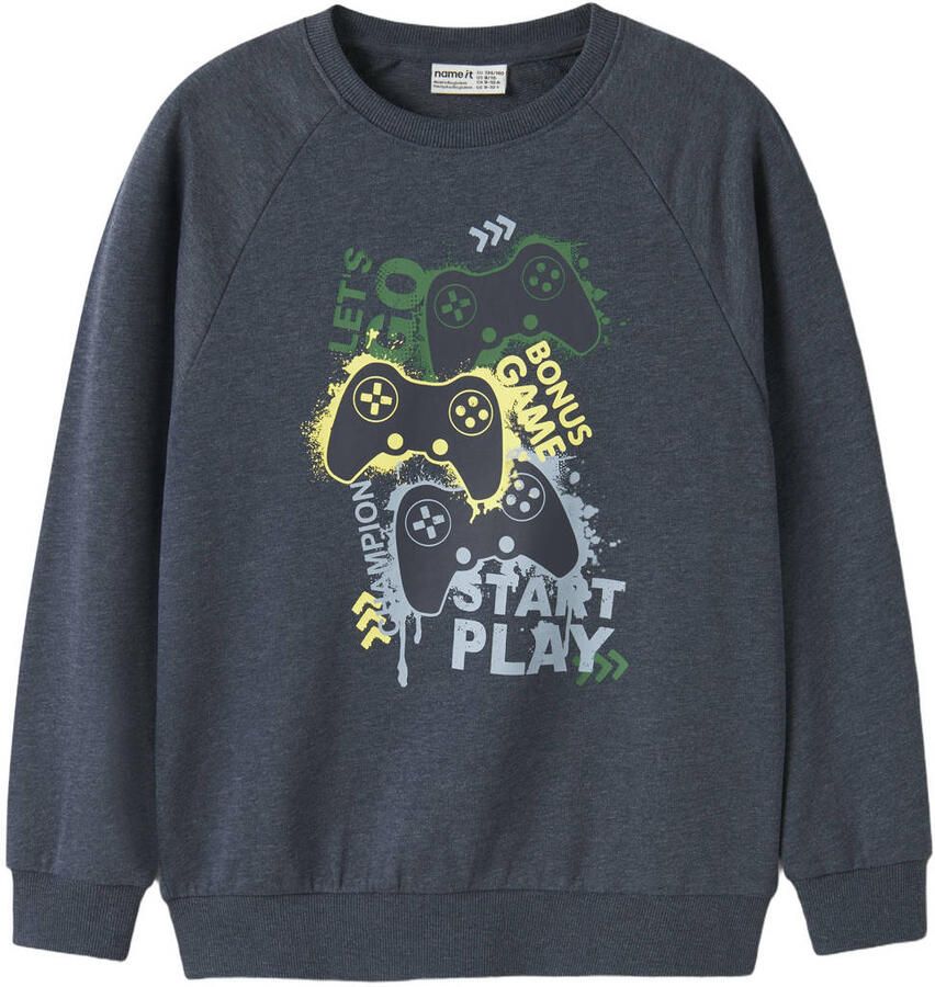 NAME IT KIDS sweater marineblauw