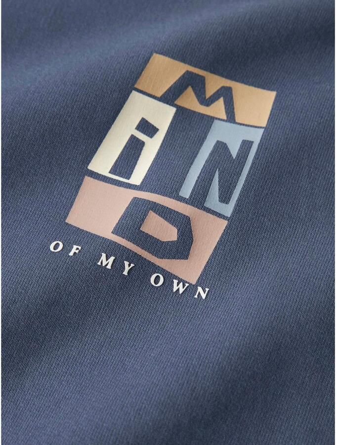 NAME IT KIDS sweater met backprint blauw - Foto 2