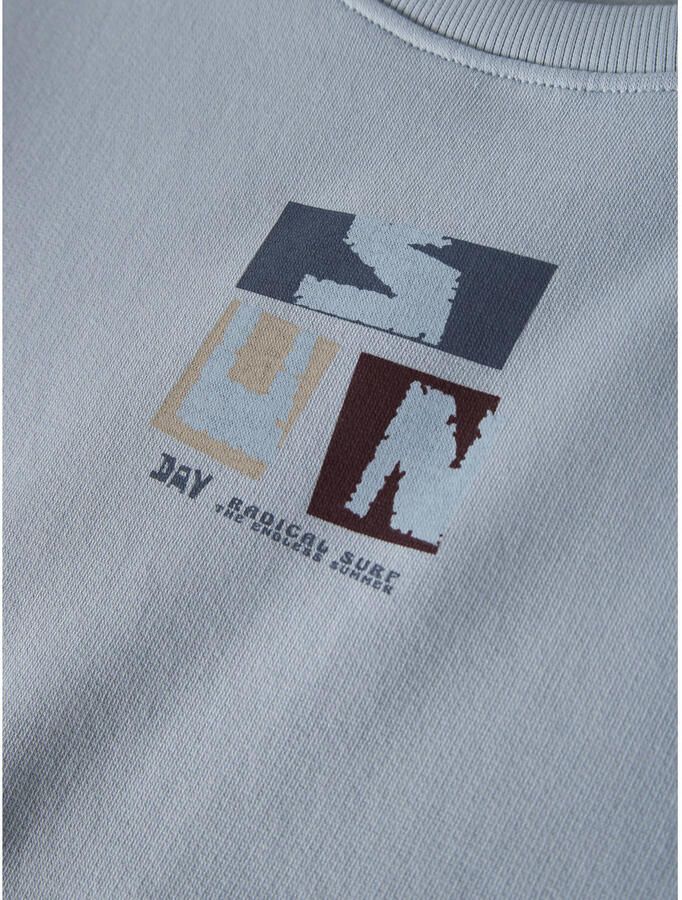 NAME IT KIDS sweater met backprint lichtblauw - Foto 2