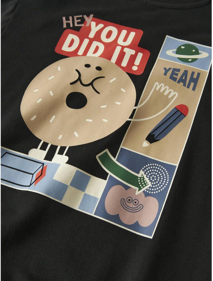 NAME IT KIDS sweater met backprint zwart - Foto 2