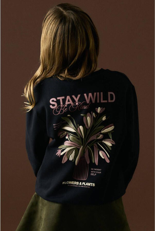 NAME IT KIDS sweater met backprint zwart - Foto 2