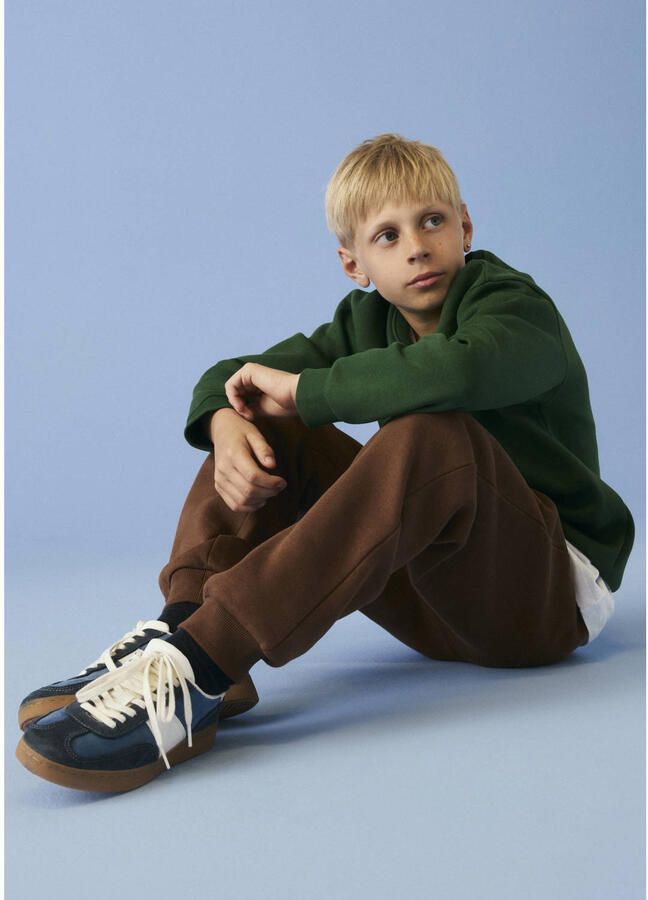 NAME IT KIDS sweater met borduursels donkergroen - Foto 3