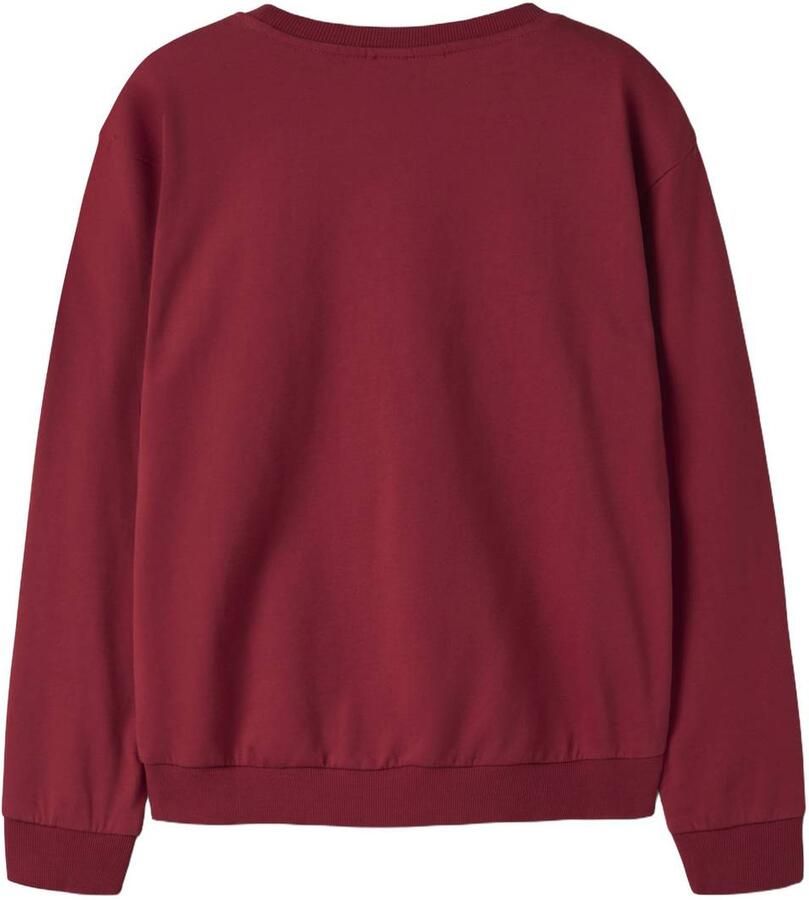 NAME IT KIDS sweater met print donkerrood Printopdruk - Foto 2