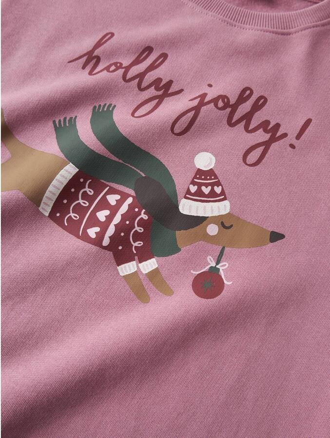 NAME IT KIDS sweater met print roze Printopdruk - Foto 2