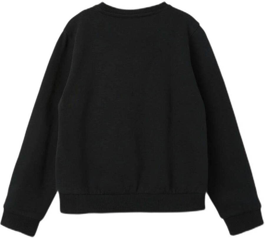 Name it KIDS sweater met printopdruk zwart Printopdruk 134 140