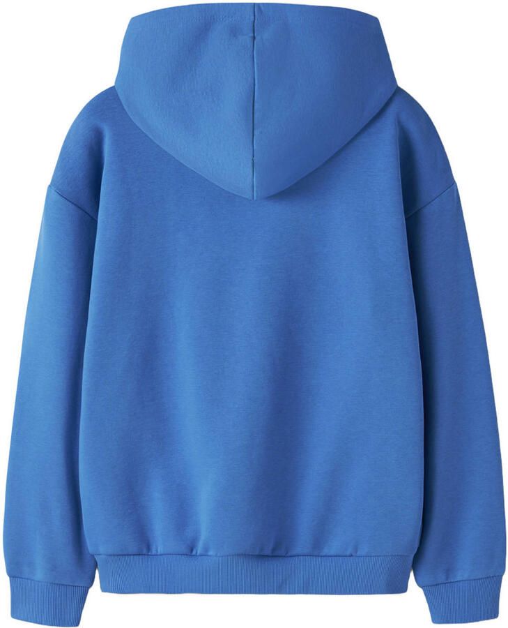NAME IT KIDS sweater met tekst blauw