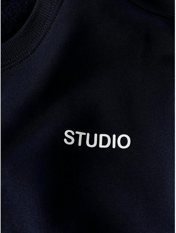 NAME IT KIDS sweater met tekst donkerblauw - Foto 2