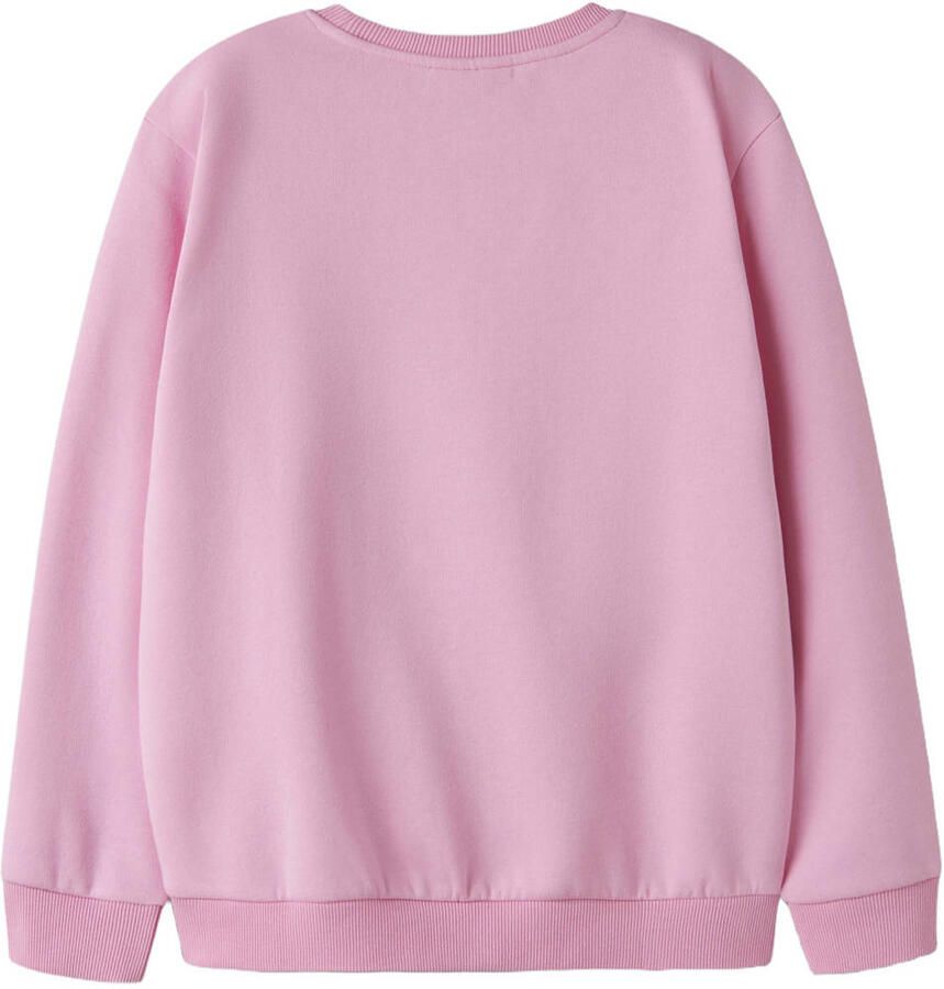 NAME IT KIDS sweater met tekst roze Tekst - Foto 2