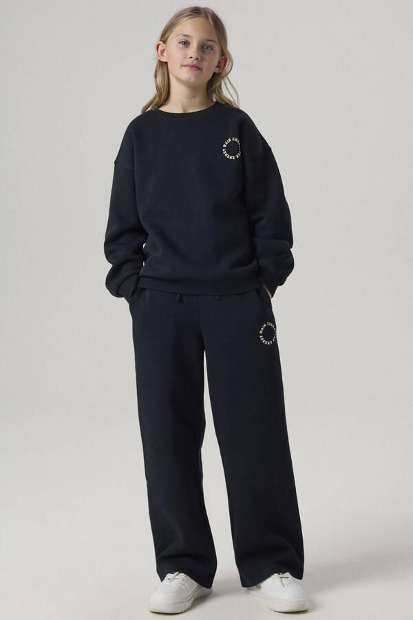 NAME IT KIDS sweater met tekst zwart - Foto 2
