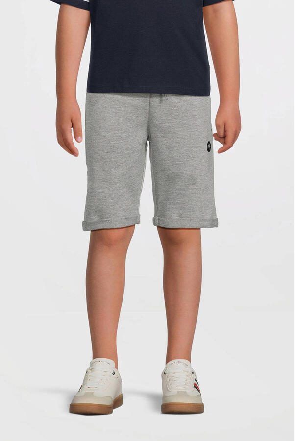NAME IT KIDS sweatshort grijs melange Korte broek Gemêleerd