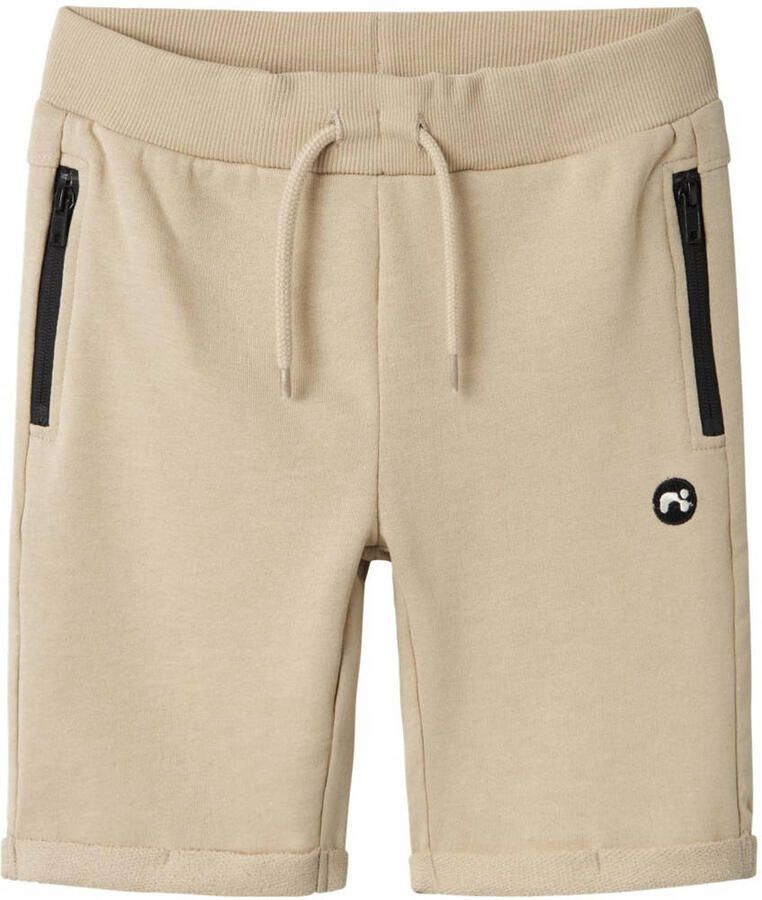 Name It Sweatshort NKMVIMO SWE SHORTS BRU NOOS Katoenmix omslagzoom zakken met ritssluiting - Foto 2